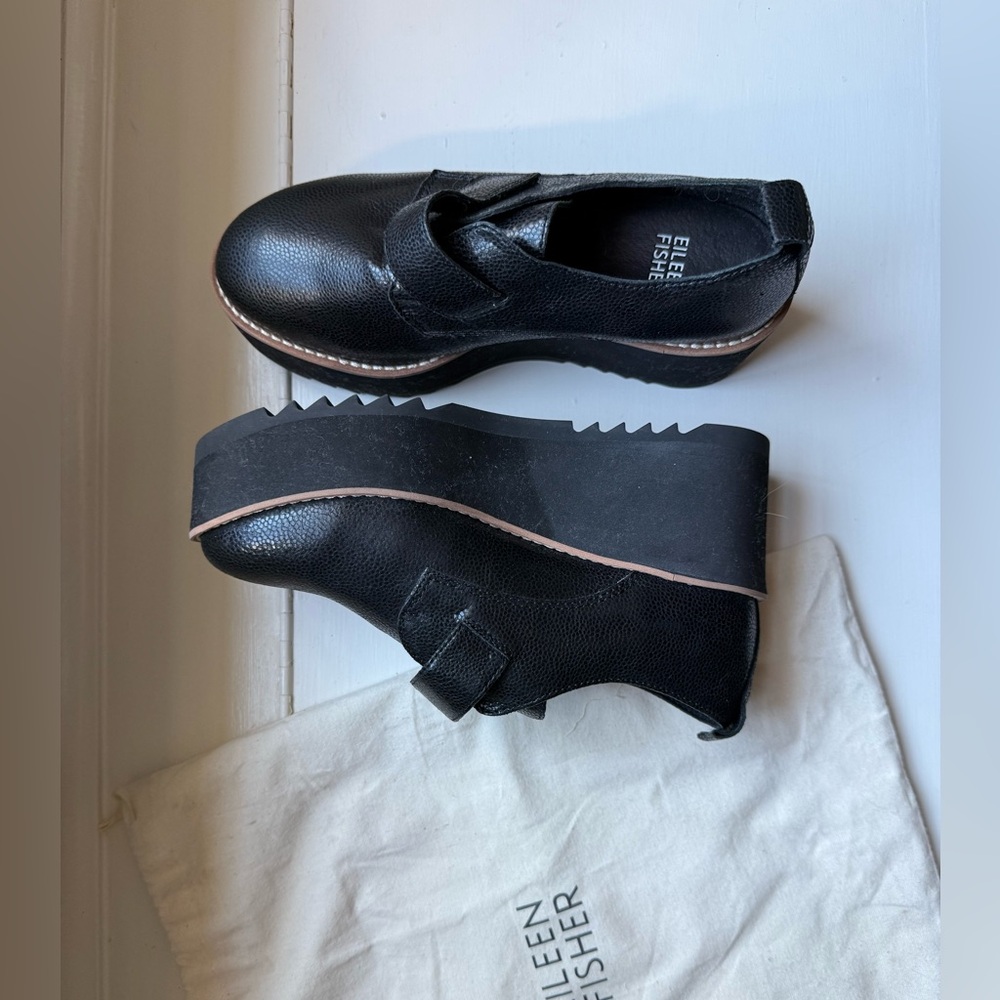 NWT Eileen Fisher Zola Wedge Oxfords